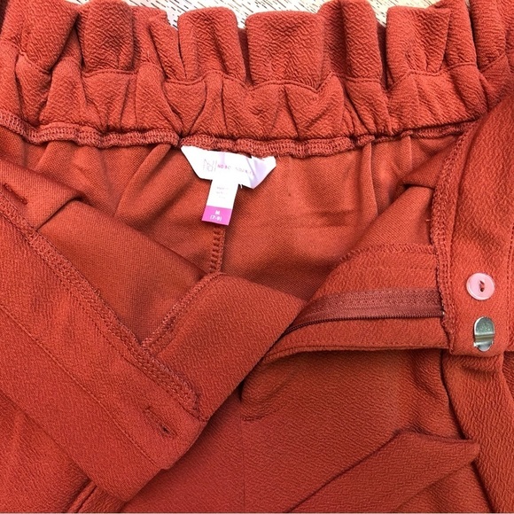 Tie-front Paperbag Waist Trouser Pants - Picture 8 of 9